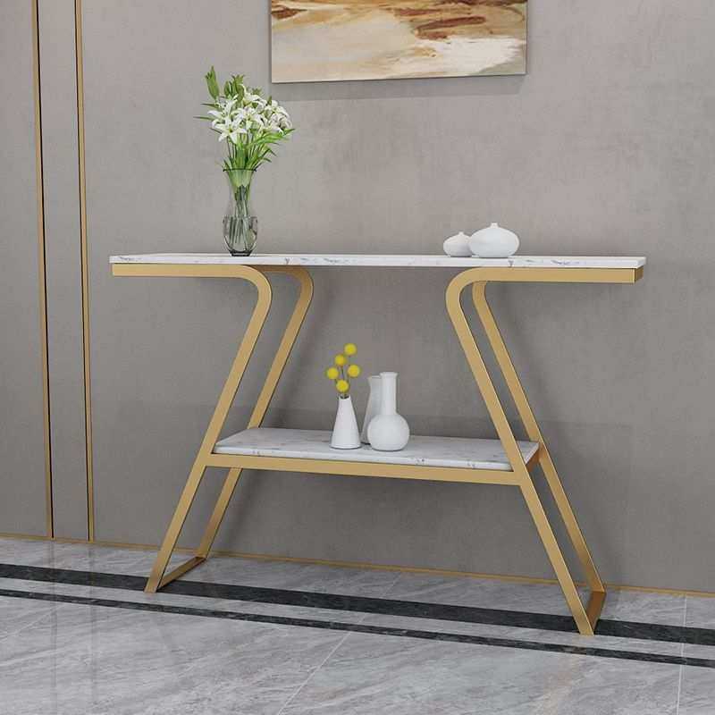 新中式轻奢大理石玄关桌客厅门厅铁艺玄关柜条案简约端景玄关台,淘宝优惠券,粉丝福利购,淘宝优惠卷