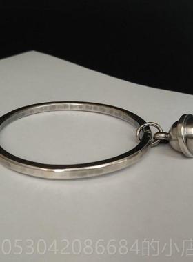 正品时尚古做旧铃铛民族风闭款足银手工原复创私手人订制999纯银