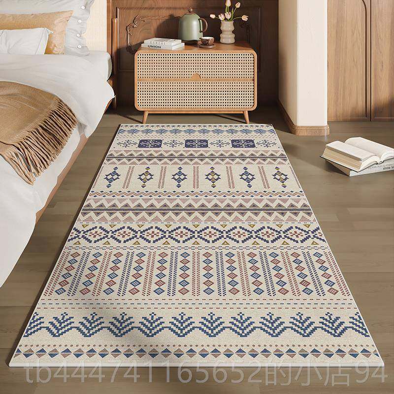 High-end carpet sleeping bedside blanket mat retro room maintenance-free bay window living room sound insulation mat thickened anti-slip