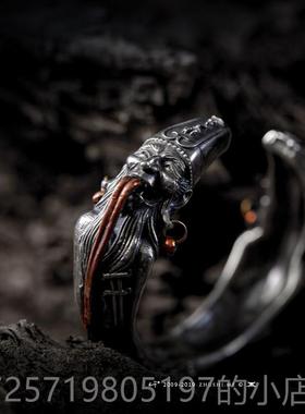 新款主师原黑创023力作纯银新版版白无2常手镯挖掘民轻族之魂