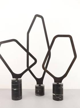 现代约大简理石金属几何酒艺术摆件居客1546656厅电视柜店样板间