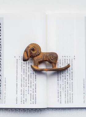 正品雪橇羊 日进口南部铁器宽铁文镇摆铸件马场忠生肖本羊礼物书