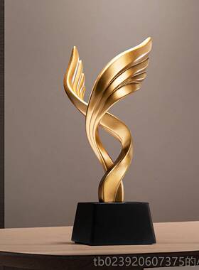 正品览宏展导图雄鹰艺术摆办公室轻奢酒柜摆件送领优秀员工件奖杯