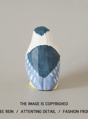 夜师傅!木雕小鸟夜鹭手工桌面小摆件装饰创意可爱小礼物送朋友