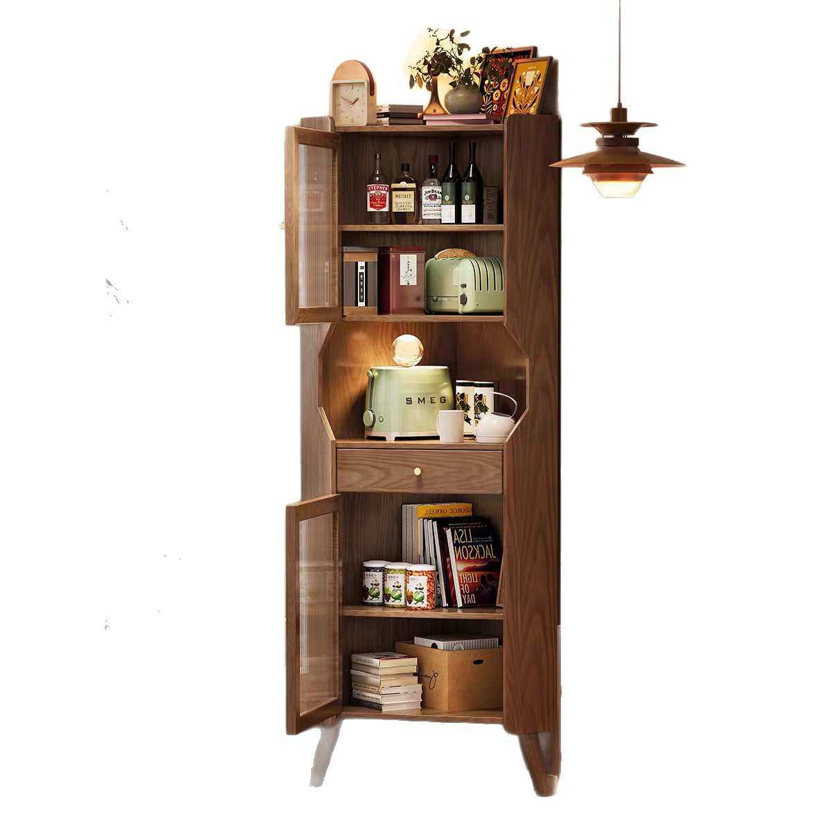 实木转角置物架墙角边角柜卧室收纳柜客厅餐边柜三角形书房角落柜,淘宝优惠券,粉丝福利购,淘宝优惠卷