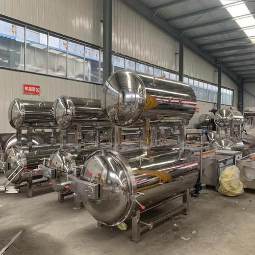 软包装饮料灭菌锅黄豆酱辣椒酱高温杀菌锅喷淋水浴杀菌设备 - 图0