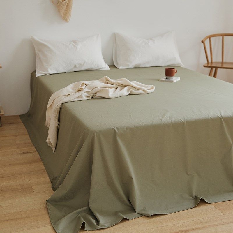 简约纯色全棉水洗棉床笠 亲肤纯棉床单双人床罩1.8m床垫保护套1.5,淘宝优惠券,粉丝福利购,淘宝优惠卷