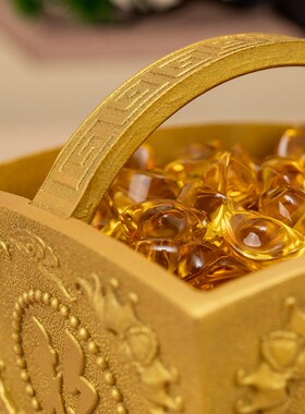 混元金斗招财进宝升铜米斗满斗日进斗金摆件结婚用纯铜聚宝盆客厅