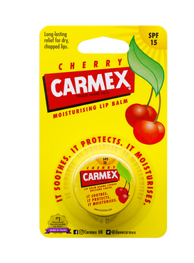 Carmex卡麦克斯樱桃味唇膏滋养保湿防干裂水润妆前打底盒装7.5g