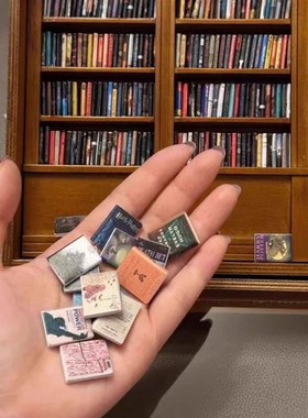 解压抗焦虑书架微型书架摆件创意diy小摆件生日七夕男女朋友礼物