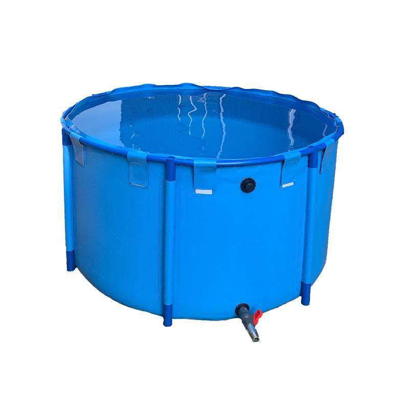 帆布鱼池带支架圆形加厚折叠便携式移动鱼虾锦鲤高密度蓄水暂养池,淘宝优惠券,粉丝福利购,淘宝优惠卷