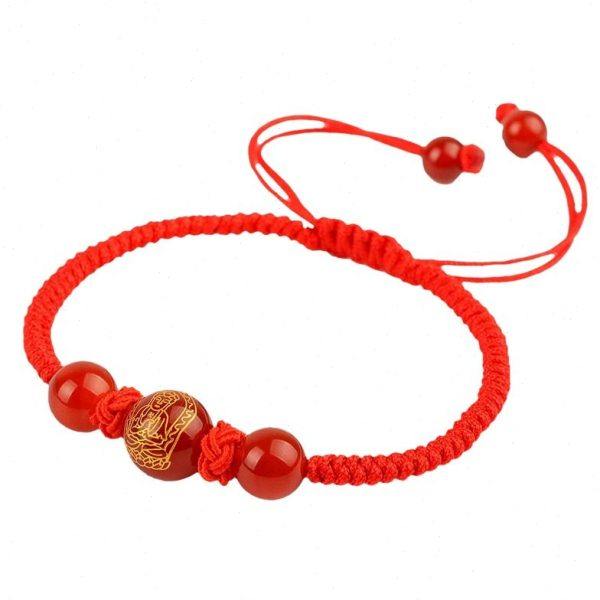 本命年红绳手链女2025年太岁生肖本命佛文殊普贤红玛瑙男士手绳,淘宝优惠券,粉丝福利购,淘宝优惠卷