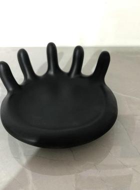 树脂五指戒指收纳盘 手指手掌首饰架 展示装饰道具戒指项链收纳盘