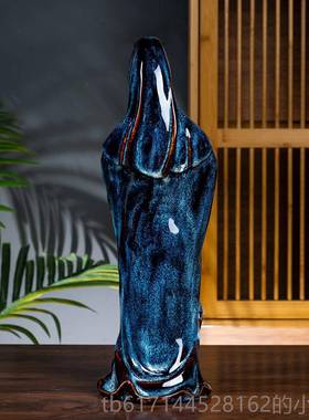 正品石湾公仔陶瓷工品摆件艺家居妈客厅关送礼佛像净玄瓶观音祖