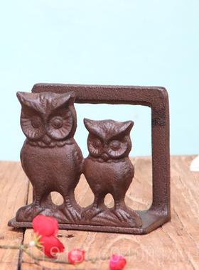 高档酒铸铁创意架吧餐留言夹动物纸巾夹名片夹便签座支立式托摆厅