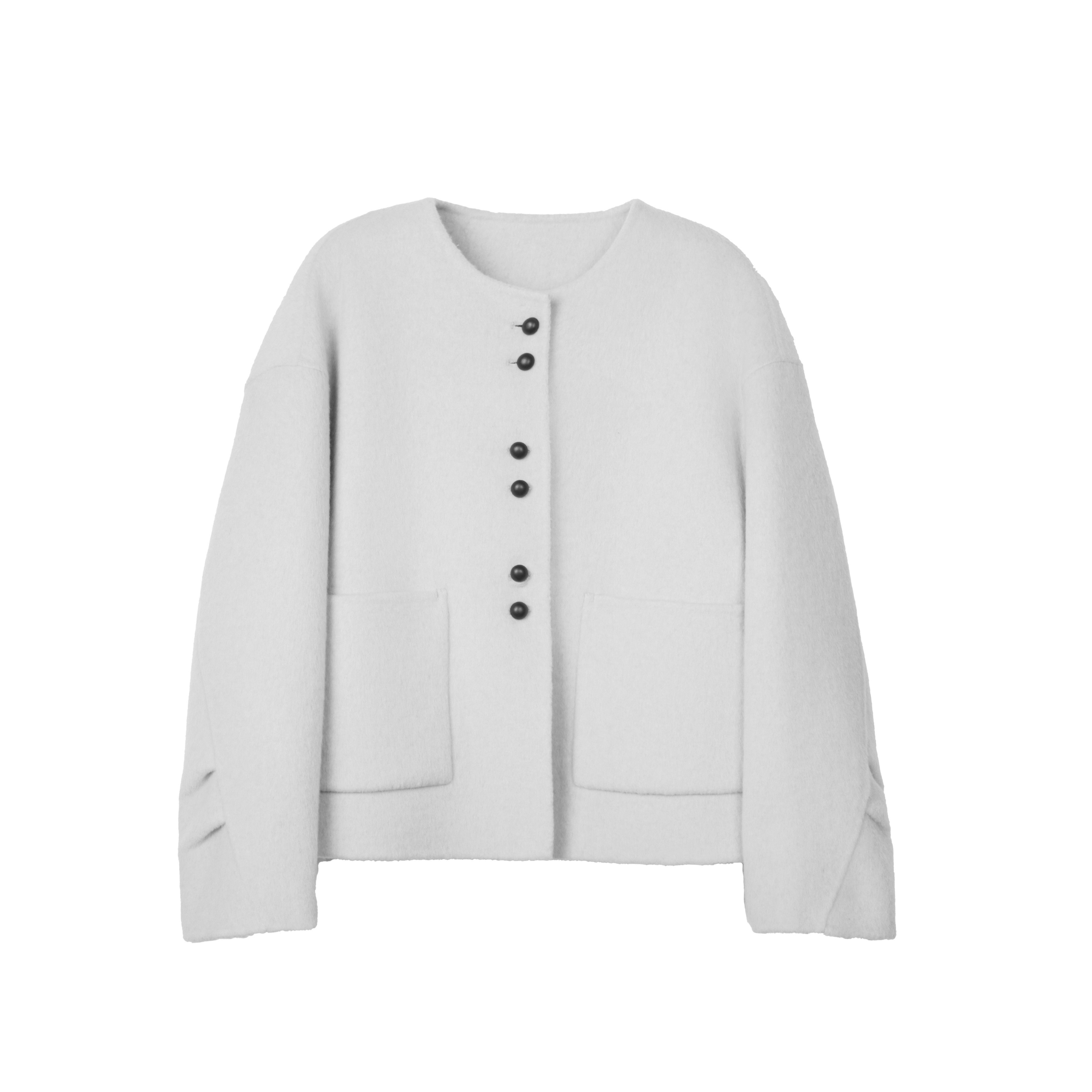 【甜甜粉丝专享】短款女小香风圆领显瘦百搭双面呢外套D25901,淘宝优惠券,粉丝福利购,淘宝优惠卷