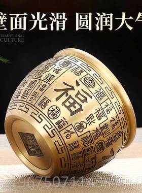 高档黄铜笔摆件家居办公室筒桌面装饰品摆件上文房四宝高档气大档