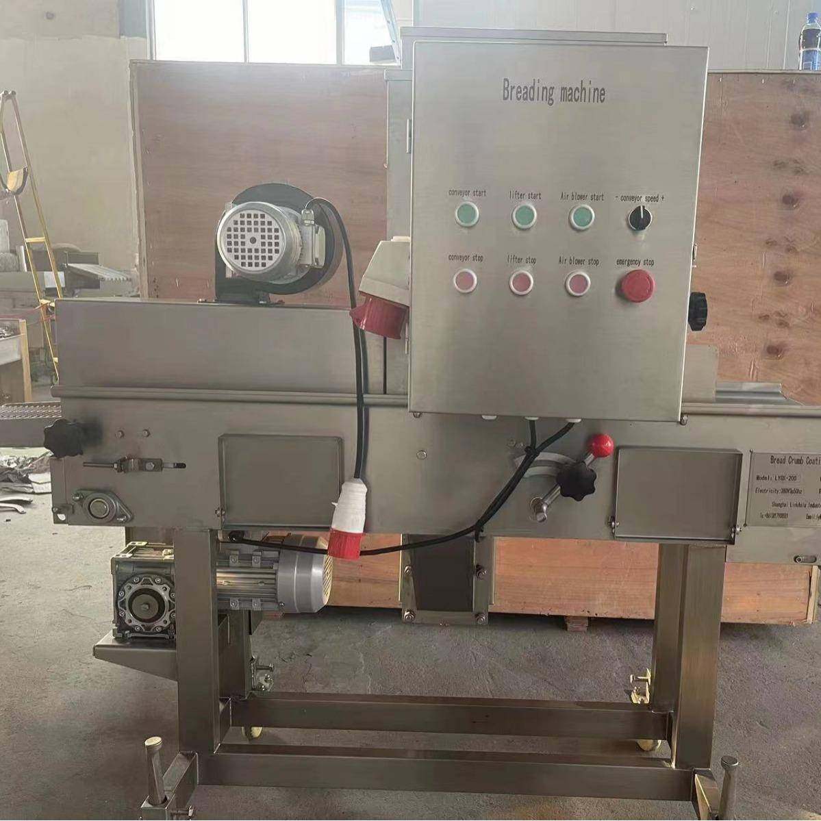 隧道式鸡排上粉机鱼排裹粉机器调理品拍粉裹涂设备厂家鸡排上浆机,淘宝优惠券,粉丝福利购,淘宝优惠卷