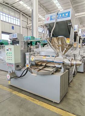 中型商用榨油机全自动压榨源头工厂粮油加工设备花生油葵茶籽压榨