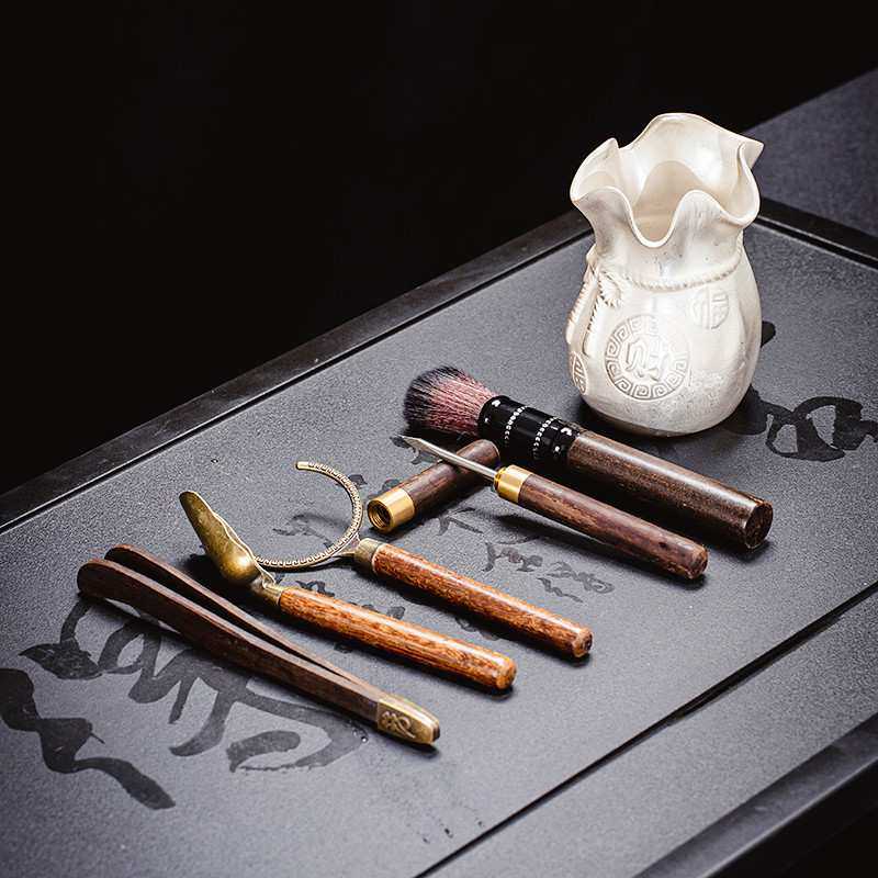 茶具礼品真银包银鎏银六君子套装家用6君子茶道艺配件茶夹茶勺刀,淘宝优惠券,粉丝福利购,淘宝优惠卷