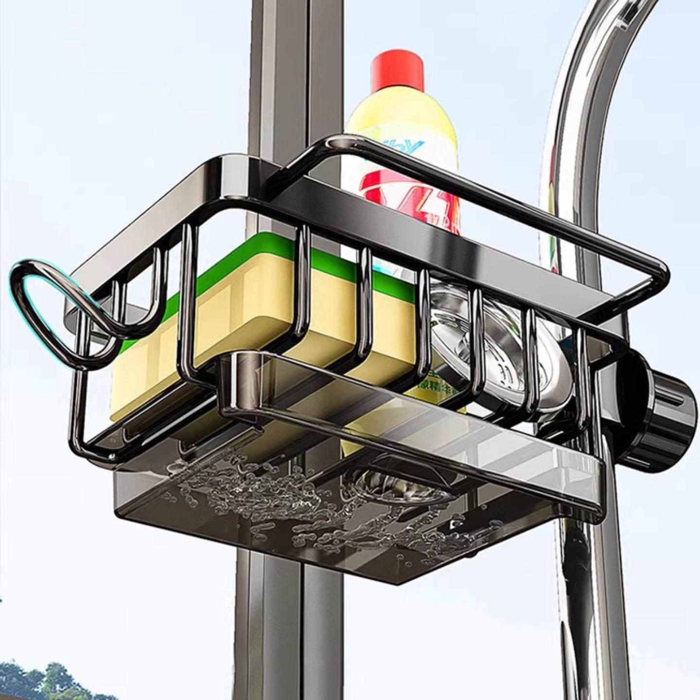 厨房多功能沥水架厨房水龙头置物架抹布水池海绵洗碗收纳挂篮,淘宝优惠券,粉丝福利购,淘宝优惠卷