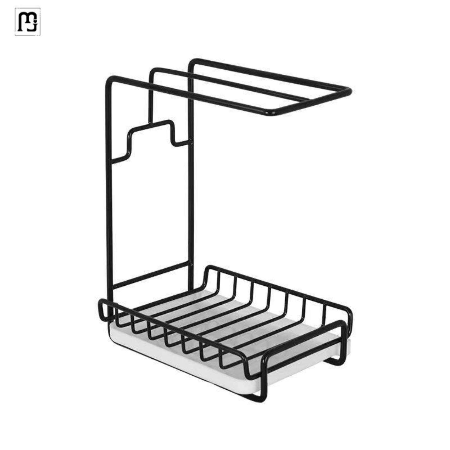 毛巾抹布架厨房沥水架免打孔台面壁挂海绵毛巾厨房用品收纳架置物,淘宝优惠券,粉丝福利购,淘宝优惠卷