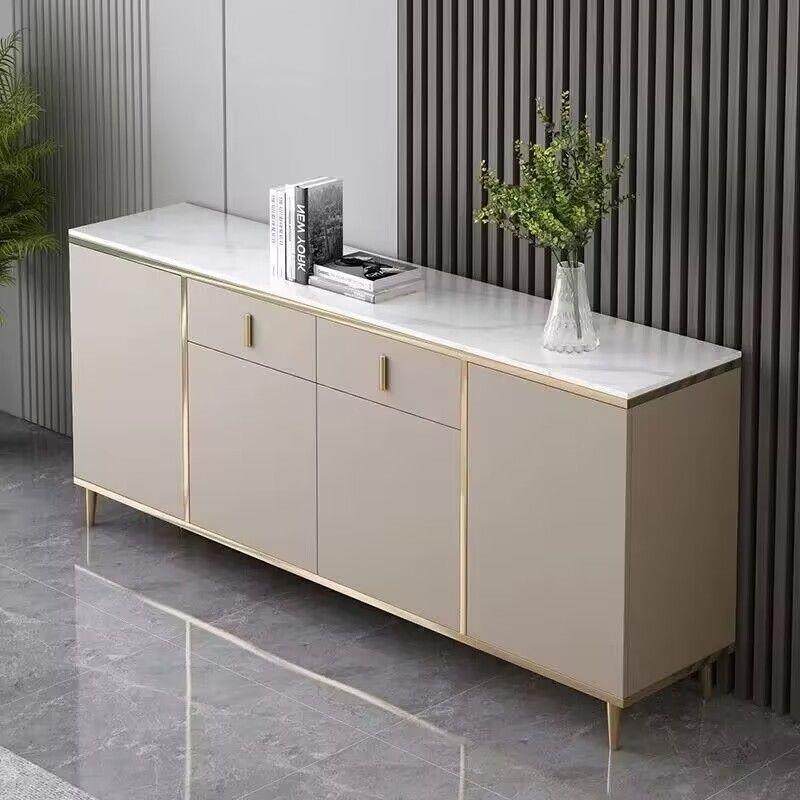 轻奢岩板餐边柜现代简约储物柜家用靠墙茶水柜沙发靠柜隔断收纳柜,淘宝优惠券,粉丝福利购,淘宝优惠卷