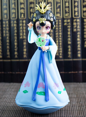 西安旅游纪念品大唐不夜城不倒翁小姐姐文创公仔少女生日礼物摆件