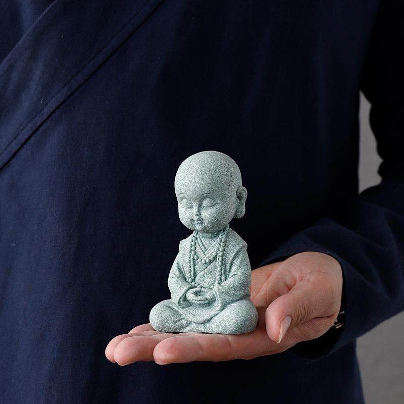 青砂石六不小和尚茶宠摆件精品可养茶玩创意鱼缸造景装饰品小摆设,淘宝优惠券,粉丝福利购,淘宝优惠卷