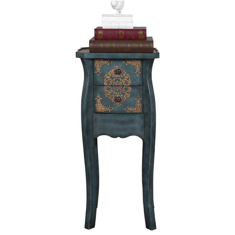 美式地中海客厅沙发角几边几电话几小床头柜子仿古彩绘家具0150,淘宝优惠券,粉丝福利购,淘宝优惠卷