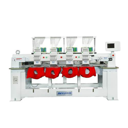 商用四头电脑绣花机家用多头成衣绣帽绣机平绣机 - 图2