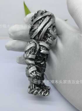 3D立体铅锡合金工艺品摆件 低温锌合金公仔 硅胶甩模电镀金属公仔