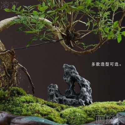 创意仿石头假山摆件花盆园艺水鱼缸流造景太湖山小型号装饰品配件,淘宝优惠券,粉丝福利购,淘宝优惠卷