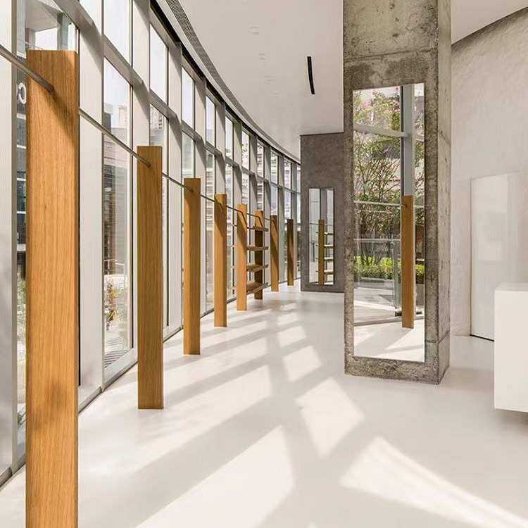 买手店不锈钢落地式挂衣陈列道具定制服装店展示架实木壁挂上墙架,淘宝优惠券,粉丝福利购,淘宝优惠卷