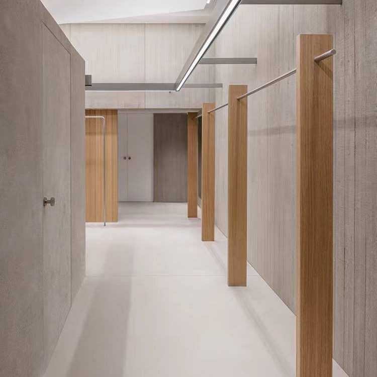 买手店不锈钢落地式挂衣陈列道具定制服装店展示架实木壁挂上墙架,淘宝优惠券,粉丝福利购,淘宝优惠卷