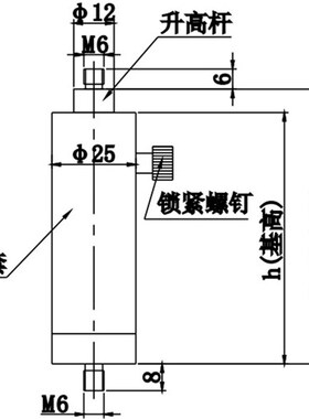 光学实验不锈钢调节杆万向调节杆镜架接杆升降杆不锈钢实验支杆