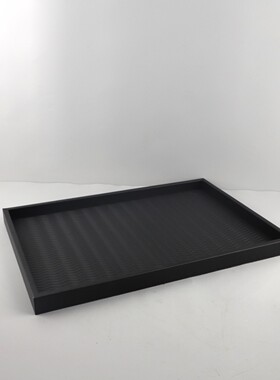 现代简约皮革长方形香薰装饰托盘客厅卧室玄关酒店软装家居装饰品