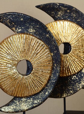 异丽 泰式家居创意装饰工艺品实木摆件客厅电视柜玄关酒柜摆设