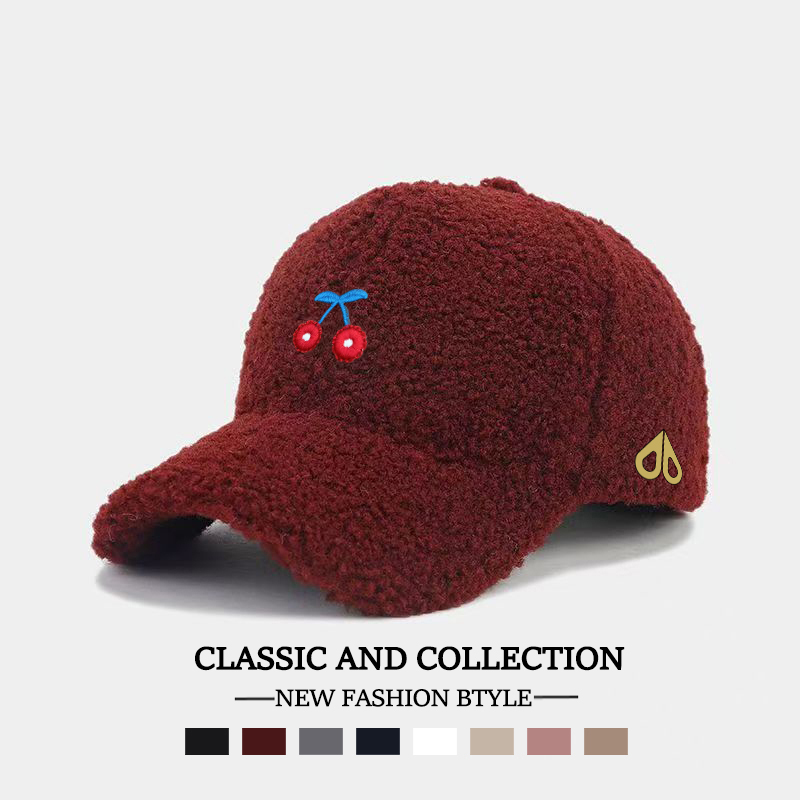 剪刀四季MOOSE韩版时尚百搭简约秋冬保暖羊羔绒男女同款棒球帽潮 - 图2