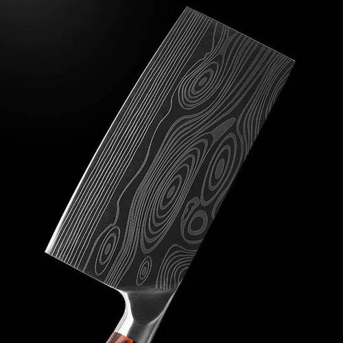 德国厨房菜刀家用斩切两用刀不锈钢切片刀斩骨刀超快锋利正品刀具 - 图1