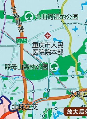 202图新款重 庆主城区地4贴图办公室超图高清壁贴挂大装饰画定