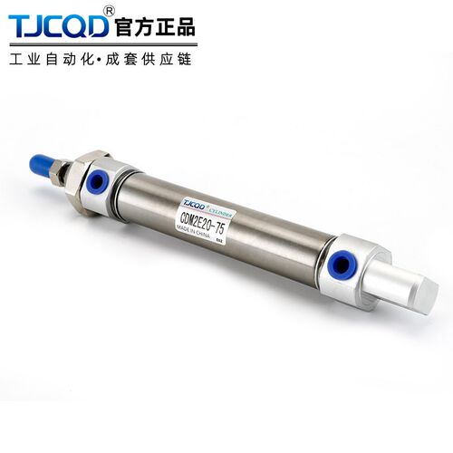 SMC型TJCQD天进气动不锈钢迷你气缸CDM2E20/25/32/40-50-75-100AZ - 图0