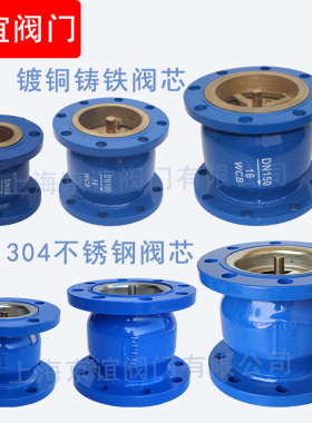 HC41X立式法兰消声止回阀100水管单向阀卧式水泵用dn50 65 80 200