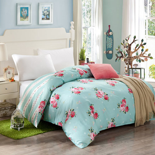 纯棉被套单件150x180x200x230cm双人全棉被罩学生单人1.5m1.8米床 - 图0