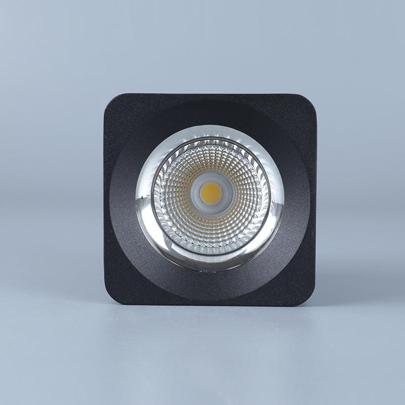Square surface-mounted downlight LED Nordic bold lamp living room corridor aisle light COB single-head ceiling spotlight