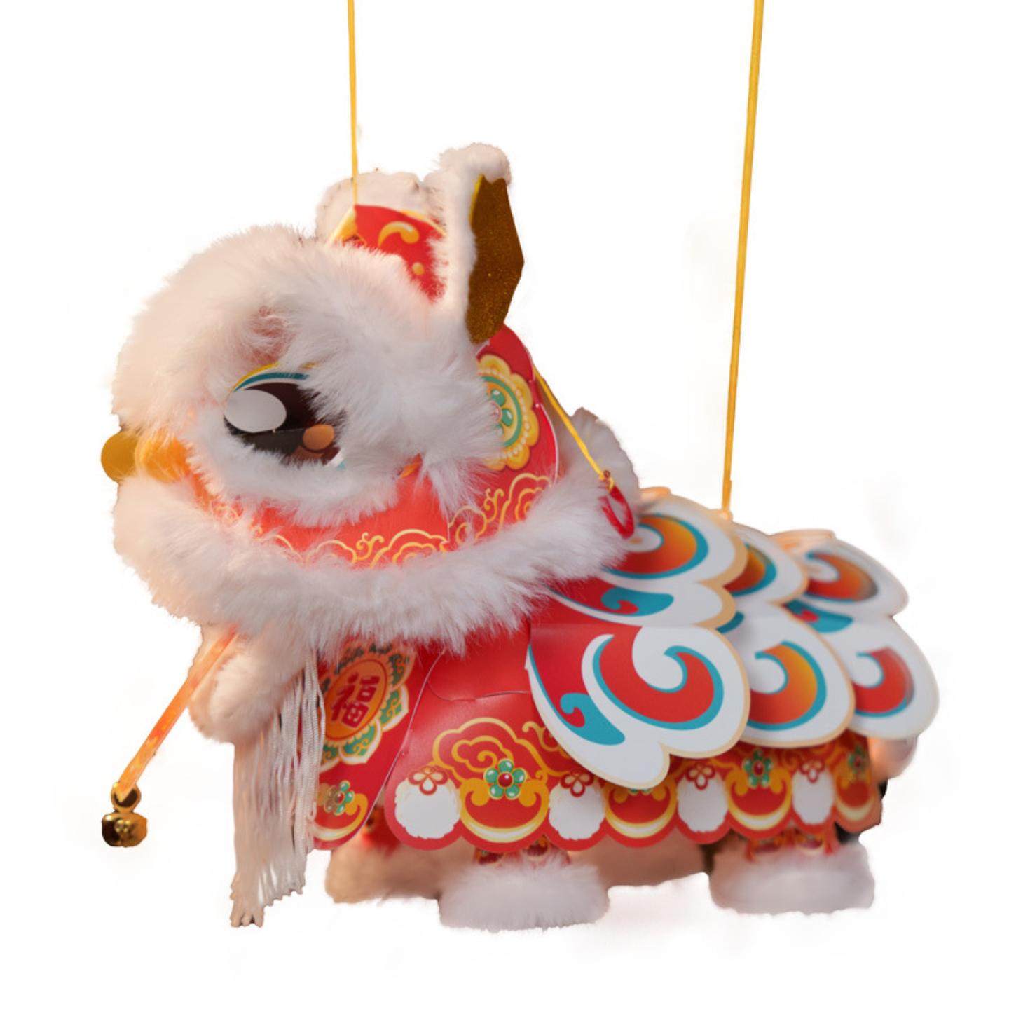 马年新款醒狮灯笼手工diy材料儿童手提发光灯2026高颜值新年花灯,淘宝优惠券,粉丝福利购,淘宝优惠卷