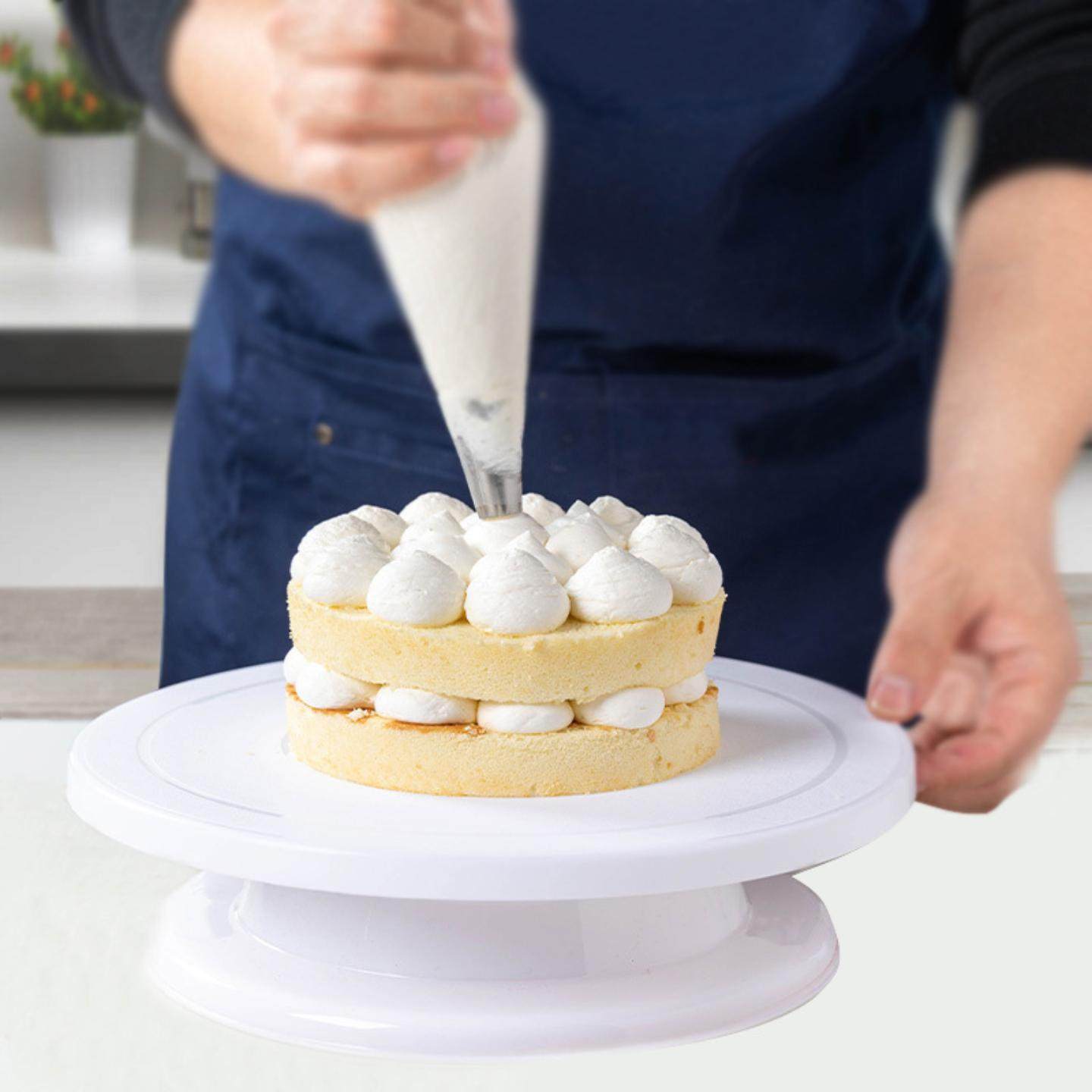 蛋糕转台转盘白色烘焙防滑裱花台工厂塑料11英寸diy造型烘焙工具,淘宝优惠券,粉丝福利购,淘宝优惠卷