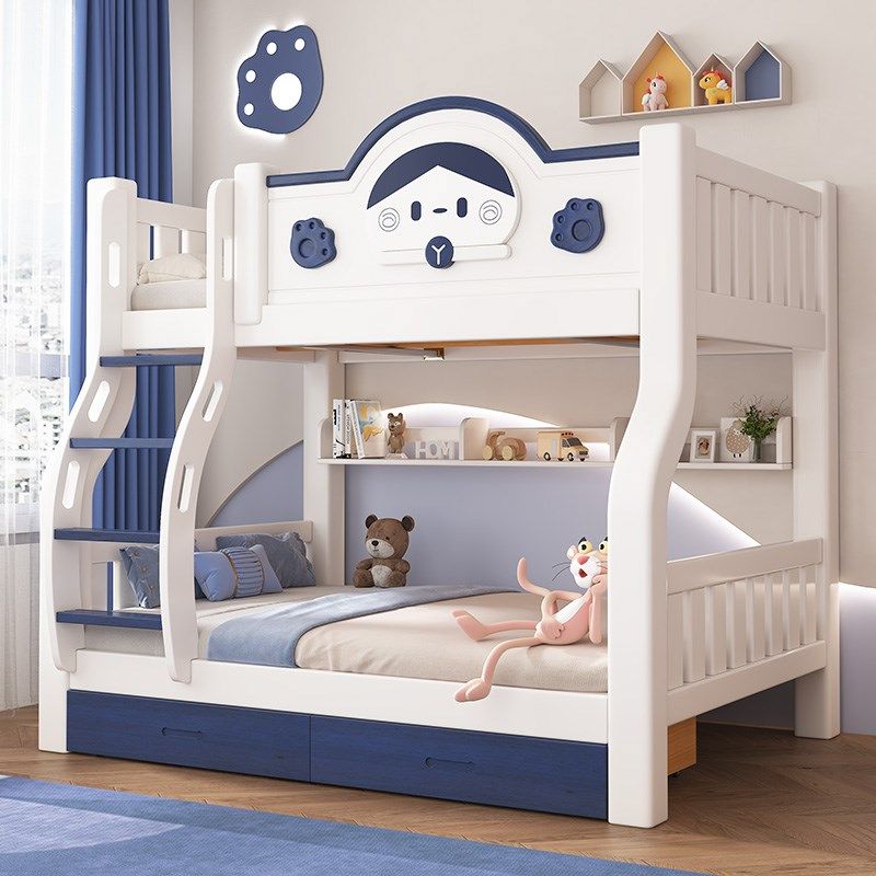 上下床全实木卡通儿童床双层床小户型多功能木床实木高低床子母床,淘宝优惠券,粉丝福利购,淘宝优惠卷