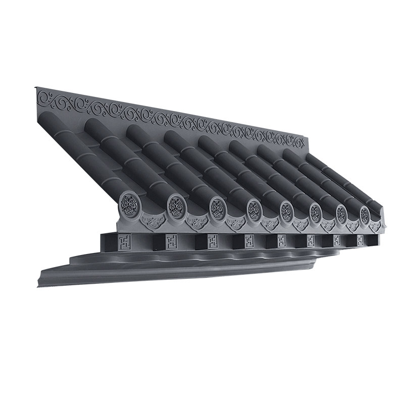 梦古大号免架子瓦45cm仿古立体屋檐塑料中式一体墙面装饰PP树脂瓦,淘宝优惠券,粉丝福利购,淘宝优惠卷