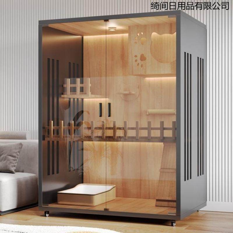 猫别墅实木猫笼子家用室内双层猫柜猫房宠物猫窝猫咪猫笼家用室内,淘宝优惠券,粉丝福利购,淘宝优惠卷